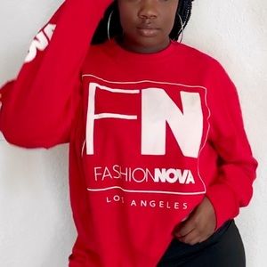 Oversized long sleeve top